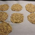 Knäckebröd smet på plåt