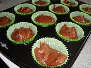 Chokladmuffins med cheesecakefyllning bild 1